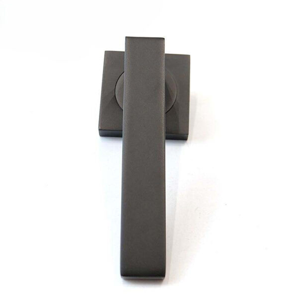 Right-Angle Rectangular Lever Door Handle on Square Rose