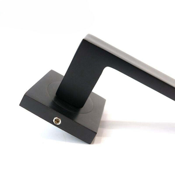 Right-Angle Rectangular Lever Door Handle on Square Rose