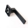Right-Angle Rectangular Lever Door Handle on Square Rose