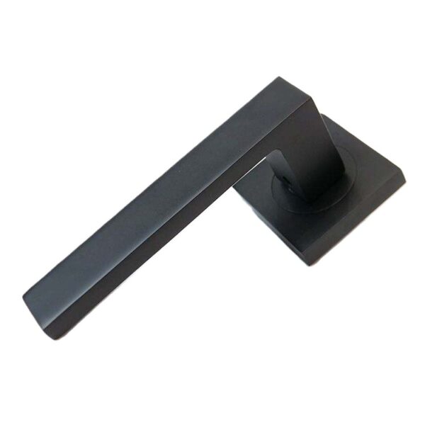 Right-Angle Rectangular Lever Door Handle on Square Rose