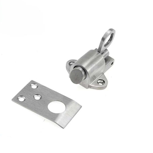 Ring-Pull Window Bolt Latch with Flat Strike Plate