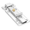 Round-Button Surface Slide Bolt with Wide Paddle Handle