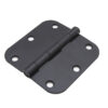 Rounded-Corner Butt Door Hinge with Six-Hole Pattern