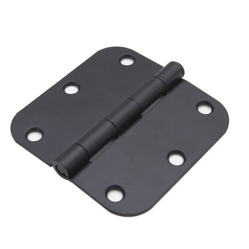 Rounded-Corner Butt Door Hinge with Six-Hole Pattern