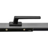 Rounded-Grip Casement Window Handle with Concealed Fixing Plate