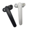 Rounded Lever Window Handle with Integrated Roller Catch