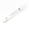 Silver Recessed Touch Lock with Twin Rear Engagement Tabs