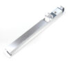 Silver Recessed Touch Lock with Twin Rear Engagement Tabs
