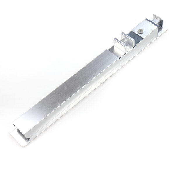 Silver Recessed Touch Lock with Twin Rear Engagement Tabs