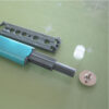 Slim Push-to-Open Door Latch with Telescoping Plunger