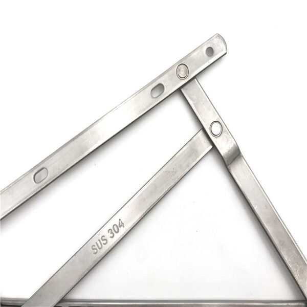 Slotted-Arm Window Friction Stay with Extended Guide Track