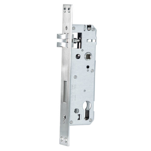 Split-Latch Multipoint Mortise Lock with Narrow Faceplate