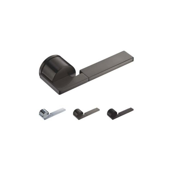 Stitched-Grip Lever Door Handle with Raised Square Base
