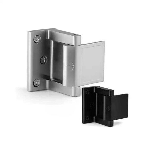 Surface-Mounted Push Paddle Door Latch with Wide Press Plate