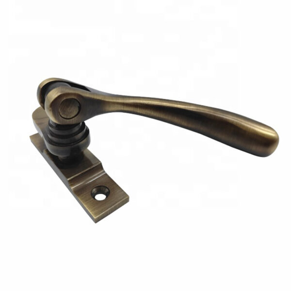 Swan-Neck Casement Window Fastener with Matching Keepers
