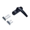 Tapered Curved Sliding Window Handle with Fork Connectors