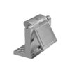 Two-Piece Push Paddle Door Latch with Angled Bracket Set