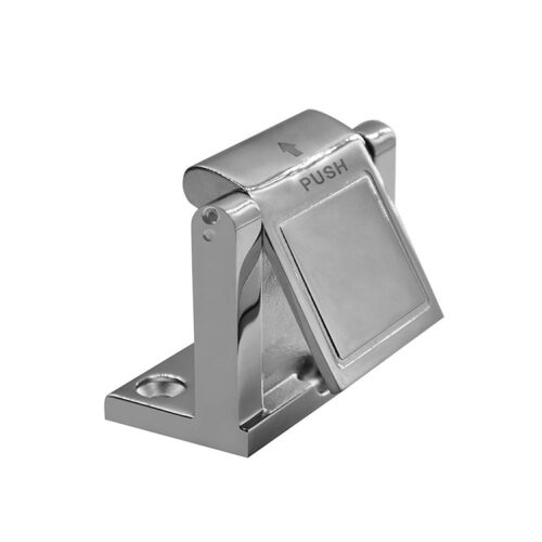 Two-Piece Push Paddle Door Latch with Angled Bracket Set