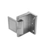 Two-Piece Push Paddle Door Latch with Angled Bracket Set