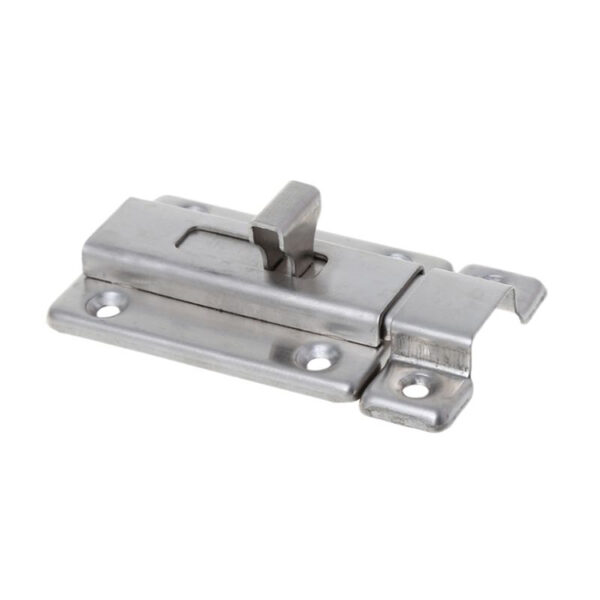 Wide T-Tab Surface Slide Bolt Lock with Low-Profile Keeper