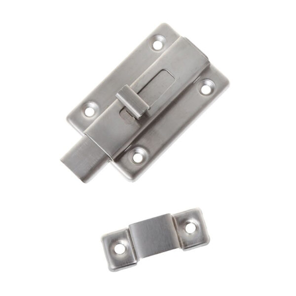 Wide T-Tab Surface Slide Bolt Lock with Low-Profile Keeper