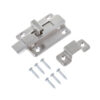 Wide T-Tab Surface Slide Bolt Lock with Low-Profile Keeper