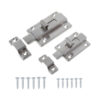 Wide T-Tab Surface Slide Bolt Lock with Low-Profile Keeper